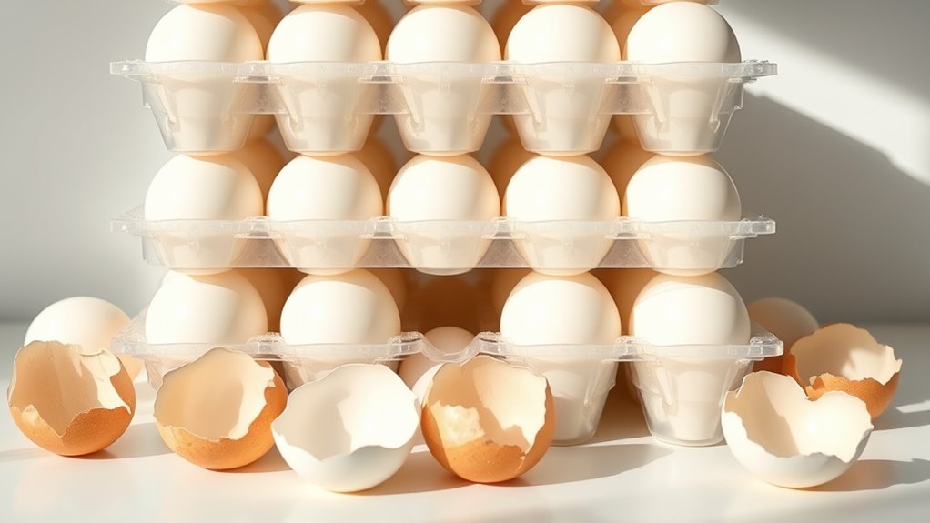 twelve cups of egg whites