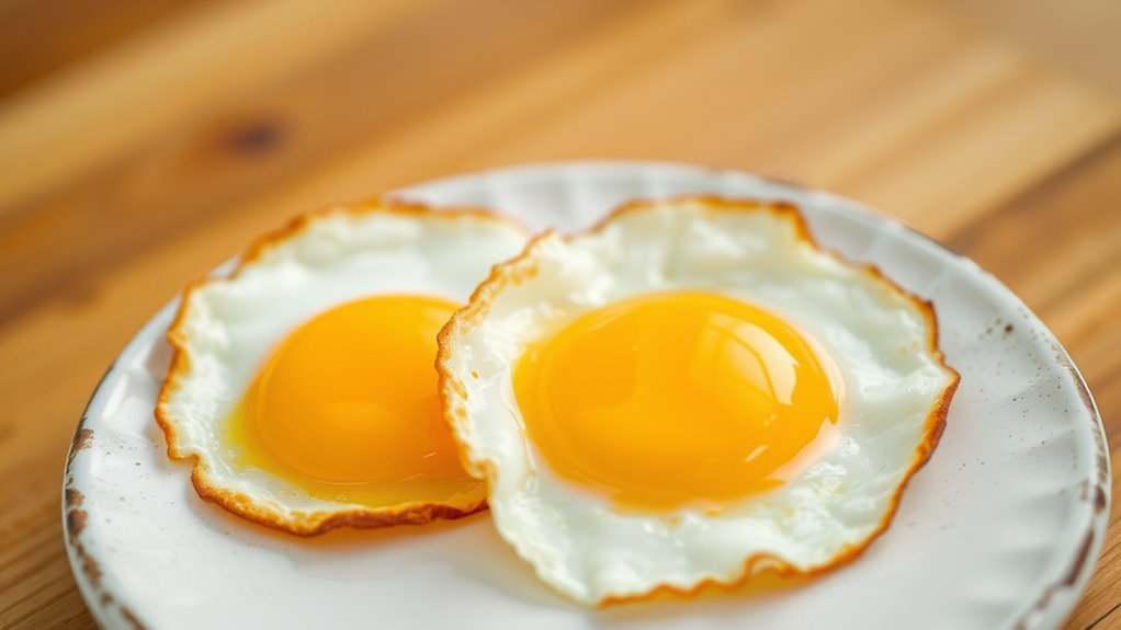two fried eggs calories