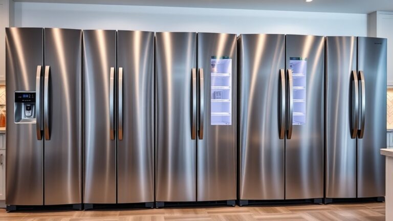 wide refrigerators for kitchens